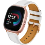 Pulseira Fitbit Versa 3 / Versa 4 Couro Branco