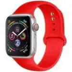 Pulseira de Silicone Apple Watch 42/44/45/49mm Vermelho