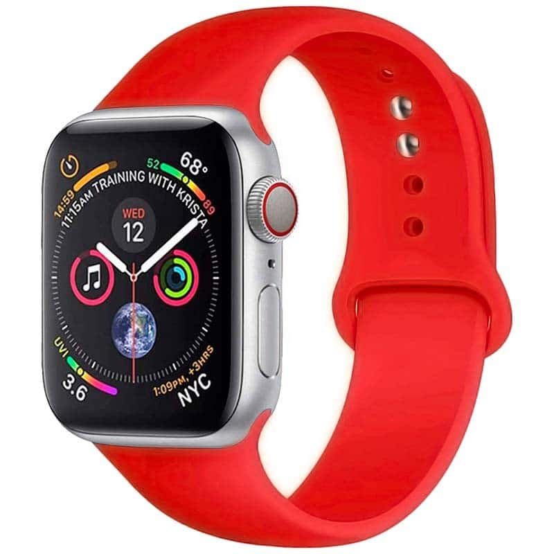 Pulseira de Silicone Apple Watch 42/44/45/49mm Vermelho - Image 1