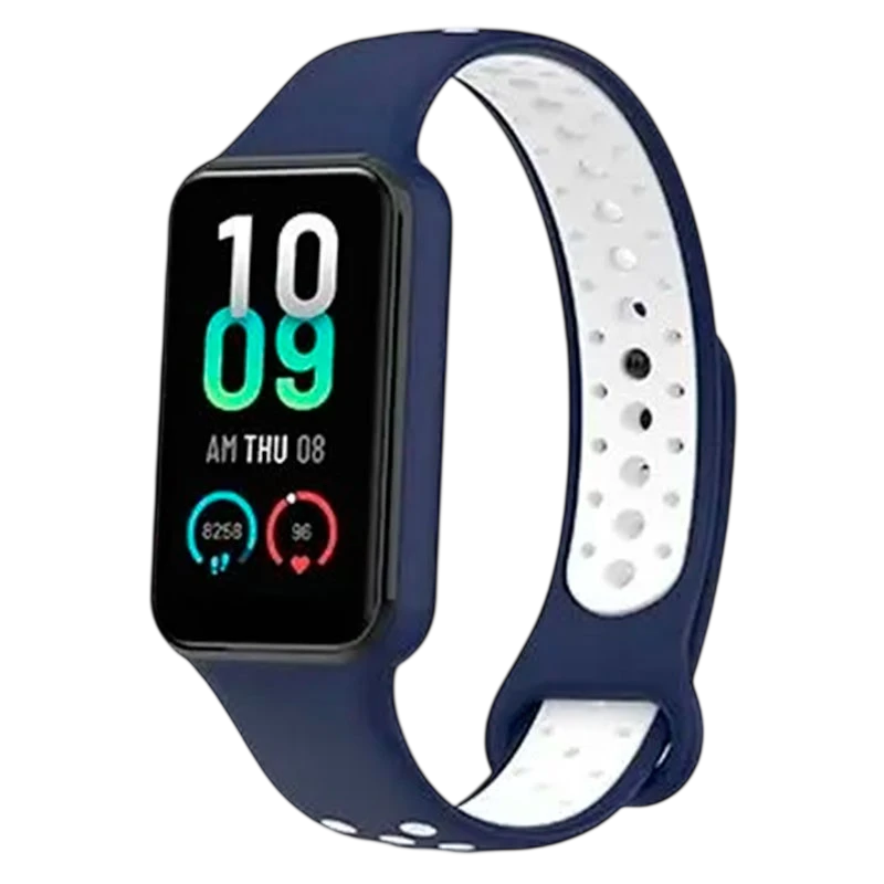 Pulseira Xiaomi Mi Smart Band 8 Active / Redmi Smart Band 2 Dual Color Azul+Branco - Image 1