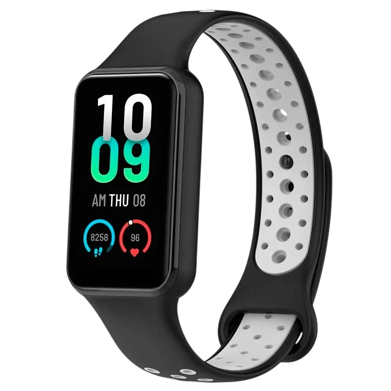 Pulseira Xiaomi Mi Smart Band 8 Active / Redmi Smart Band 2 Dual Color Preto+Cinzento - Image 1