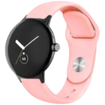 Pulseira Universal Elegance Silicone 20mm Salmão para Smartwatch Xiaomi/Amazfit/Samsung/Huawei/Realme/Ticwatch