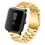 Pulseira Universal Metal Elos 20mm para Smartwatch Xiaomi/Amazfit/Samsung/Huawei/Realme/Ticwatch - Dourado