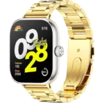 Pulseira Metal Elos Xiaomi Mi Smart Band 9 Pro / Band 8 Pro / Redmi Watch 4 / Redmi Watch 5 Dourado
