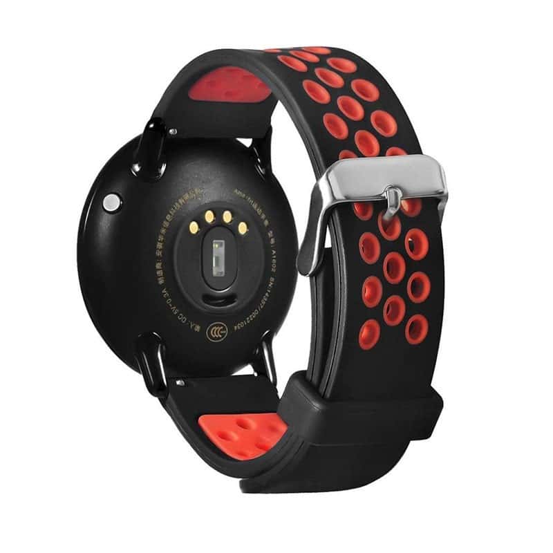 Pulseira Universal Fivela 22mm para Smartwatch Xiaomi/Amazfit/Samsung/Huawei/Realme/Ticwatch - Vermelho - Image 1