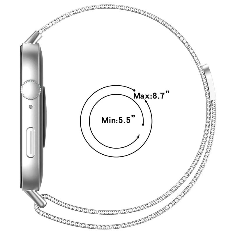 Pulseira Milanesa Magnética Huawei Watch Fit 3 Preto - Image 4