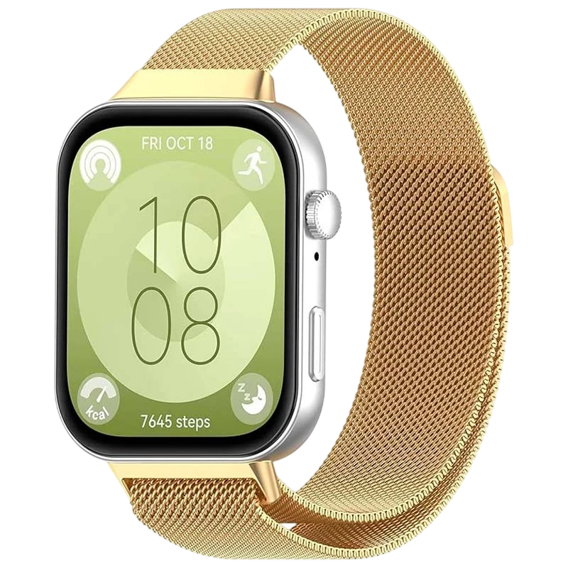 Pulseira Milanesa Magnética Huawei Watch Fit 3 Dourado - Image 1