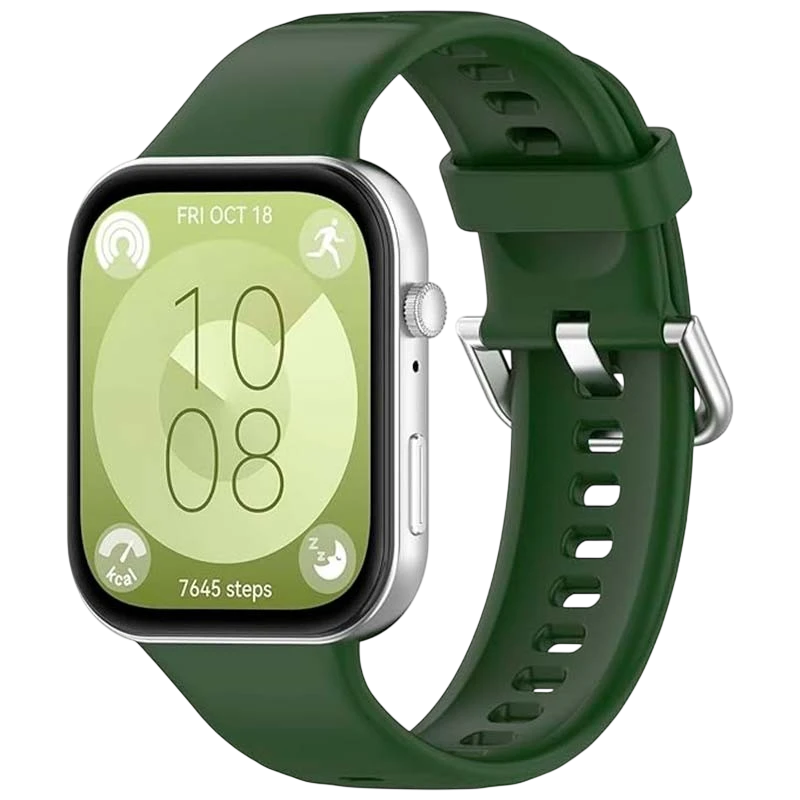 Pulseira de silicone Huawei Watch Fit 3 Verde Escuro - Image 1