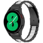 Pulseira Metal Elos Samsung Galaxy Watch 4/5/6 Preto+Prateado