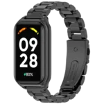 Pulseira Metal Elos Xiaomi Mi Smart Band 8 Active / Redmi Smart Band 2 Preto