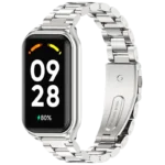 Pulseira Metal Elos Xiaomi Mi Smart Band 8 Active / Redmi Smart Band 2 Prateado