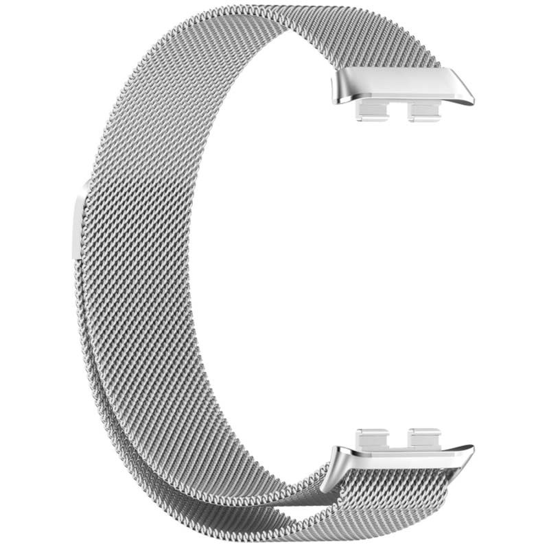 Pulseira Milanesa Magnética Huawei Band 8 / Huawei Band 9 / Honor Band 9 Prateado - Image 3