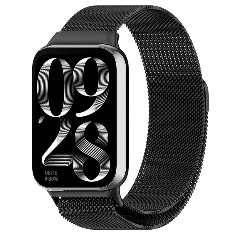 Pulseira Milanesa Magnética Xiaomi Mi Smart Band 9 Pro / Band 8 Pro / Redmi Watch 4 / Redmi Watch 5 Preto - Image 1
