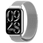 Pulseira Milanesa Magnética Xiaomi Mi Smart Band 9 Pro / Band 8 Pro / Redmi Watch 4 / Redmi Watch 5 Prateado