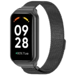 Pulseira Milanesa Magnética Xiaomi Mi Smart Band 8 Active / Redmi Smart Band 2 Preto