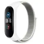 Pulseira Xiaomi Mi Smart Band 6 / Mi Band 5 / Amazfit Band 5 Nylon - Branco