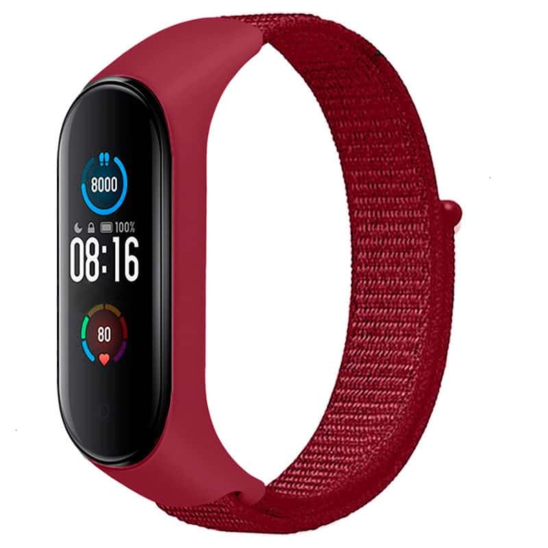 Pulseira Xiaomi Mi Smart Band 6 / Mi Band 5 / Amazfit Band 5 Nylon - Vermelho - Image 1