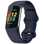 Pulseira de silicone Fitbit Charge 5 / Charge 6 Azul Escuro