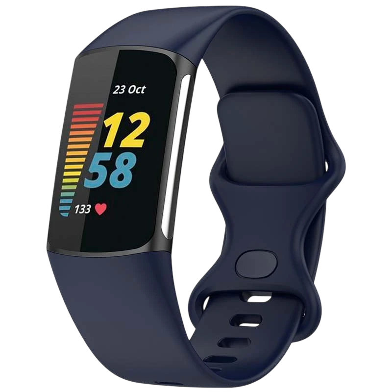 Pulseira de silicone Fitbit Charge 5 / Charge 6 Azul Escuro - Image 1