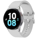 Pulseira de silicone Samsung Galaxy Watch 4/5/6 Cinzento Claro