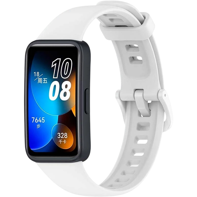 Pulseira Huawei Band 8 / Huawei Band 9 / Honor Band 9 Silicone Branco - Image 1