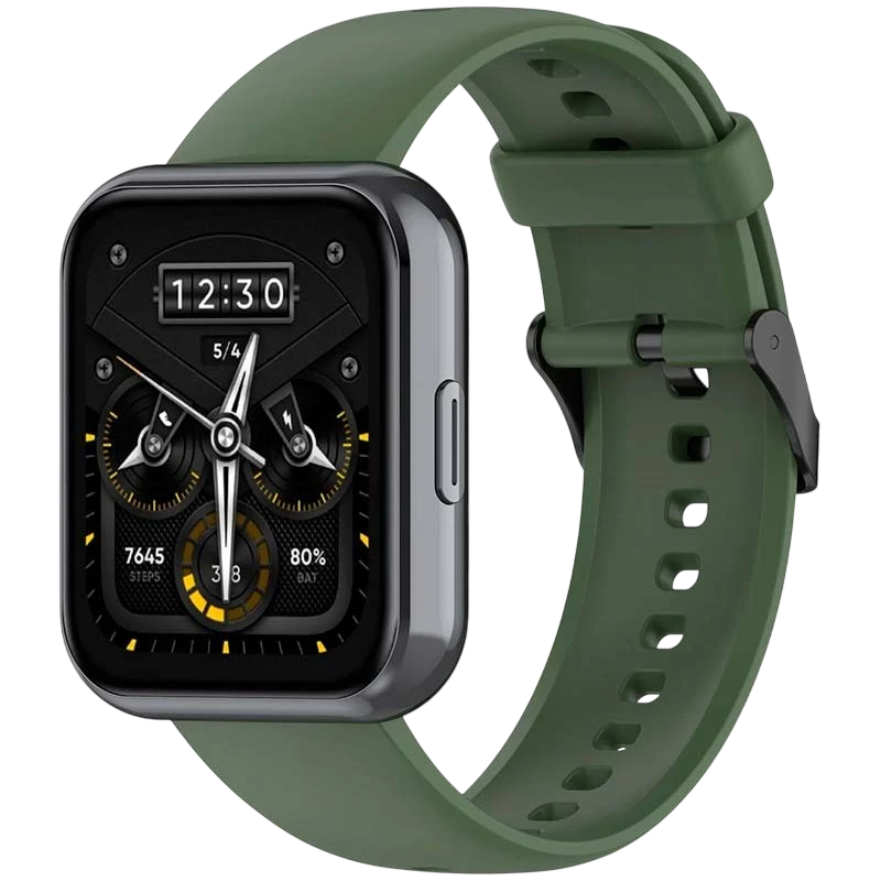 Pulseira de silicone Realme Watch 3 / 3 Pro Verde Escuro - Image 1