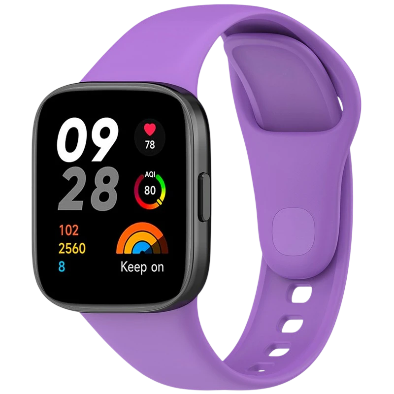 Pulseira de silicone Xiaomi Redmi Watch 3 Roxo - Image 1