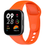Pulseira de silicone Xiaomi Redmi Watch 3 Laranja