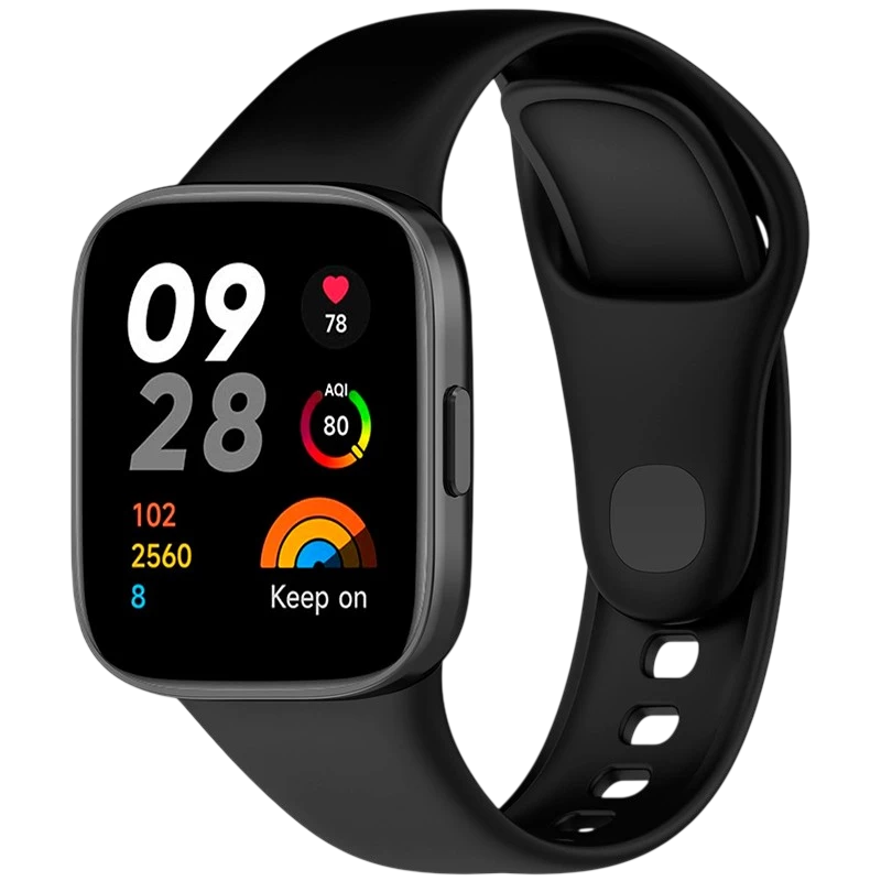 Pulseira de silicone Xiaomi Redmi Watch 3 Preto - Image 1