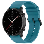 Pulseira de silicone Universal 22mm Azul para Smartwatch Xiaomi/Amazfit/Samsung/Huawei/Realme/Ticwatch