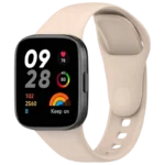 Pulseira de silicone Xiaomi Redmi Watch 3 Marfim