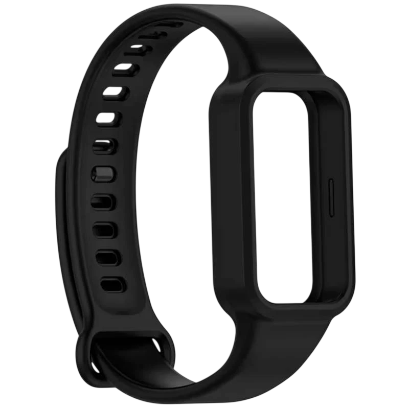 Pulseira de silicone Xiaomi Mi Smart Band 9 Active / Redmi Smart Band 3 Preto - Image 1