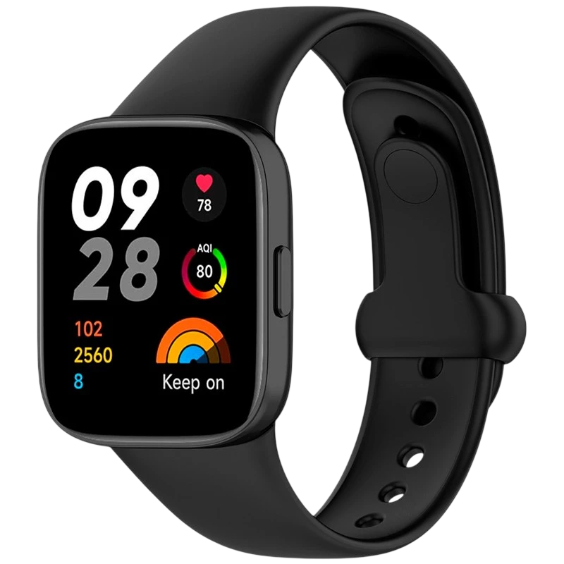 Pulseira de silicone Xiaomi Redmi Watch 3 Sports Preto - Image 1