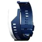 Pulseira Universal Stripe 22mm para Smartwatch Xiaomi/Amazfit/Samsung/Huawei/Realme/Ticwatch Azul e Branco
