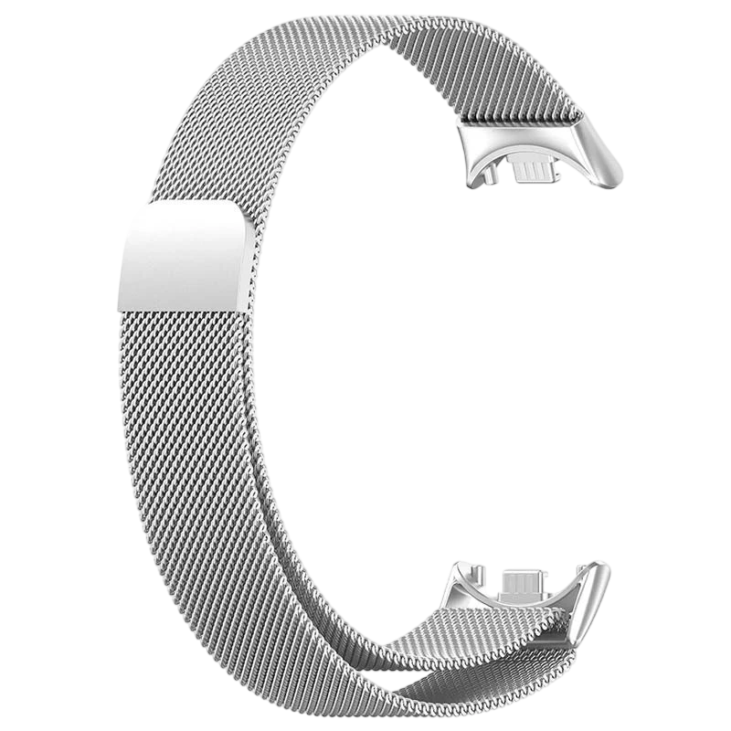 Pulseira Milanesa Magnética Xiaomi Mi Smart Band 9 / Mi Smart Band 8 Prateado - Image 1