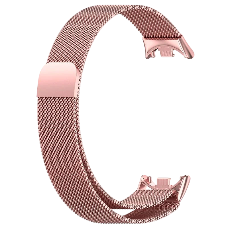 Pulseira Milanesa Magnética Xiaomi Mi Smart Band 9 / Mi Smart Band 8 Dourado Rosa - Image 1