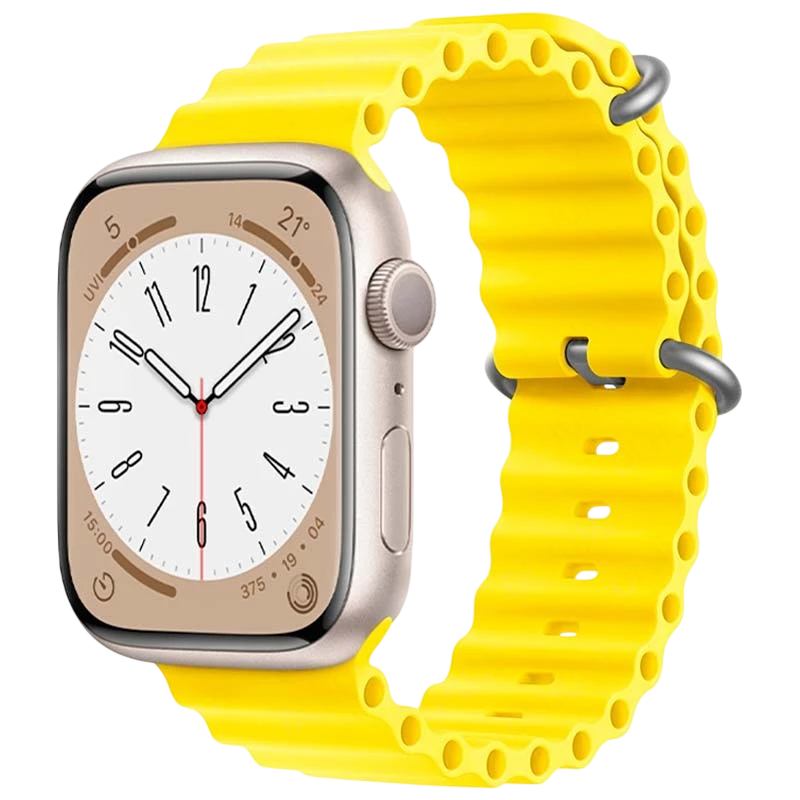 Pulseira Apple Watch 42/44/45/49mm Wave Amarelo - Image 1