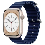 Pulseira Apple Watch 42/44/45/49mm Wave Azul Escuro