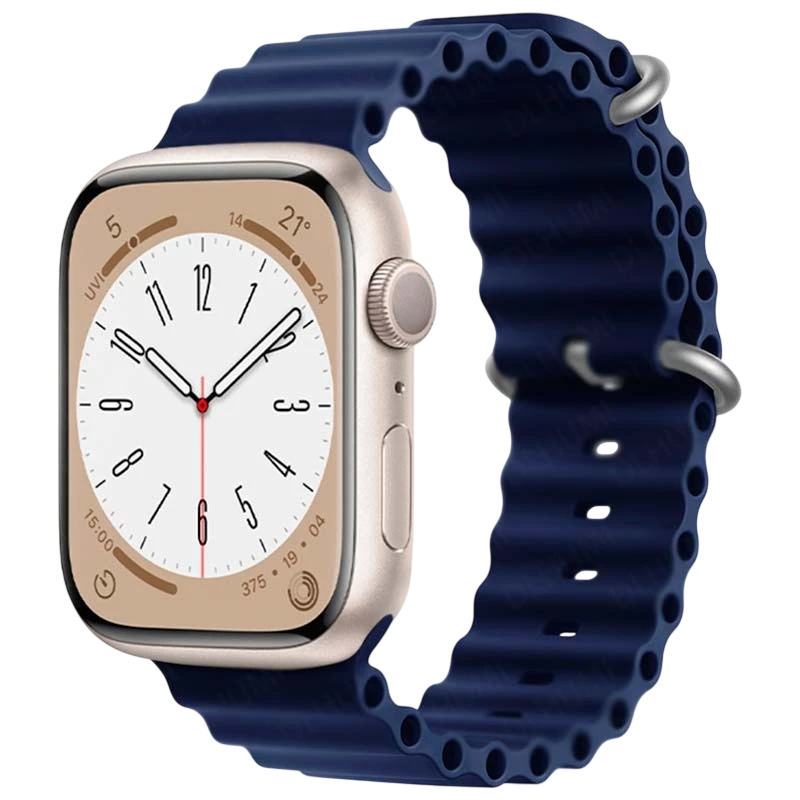 Pulseira Apple Watch 42/44/45/49mm Wave Azul Escuro - Image 1