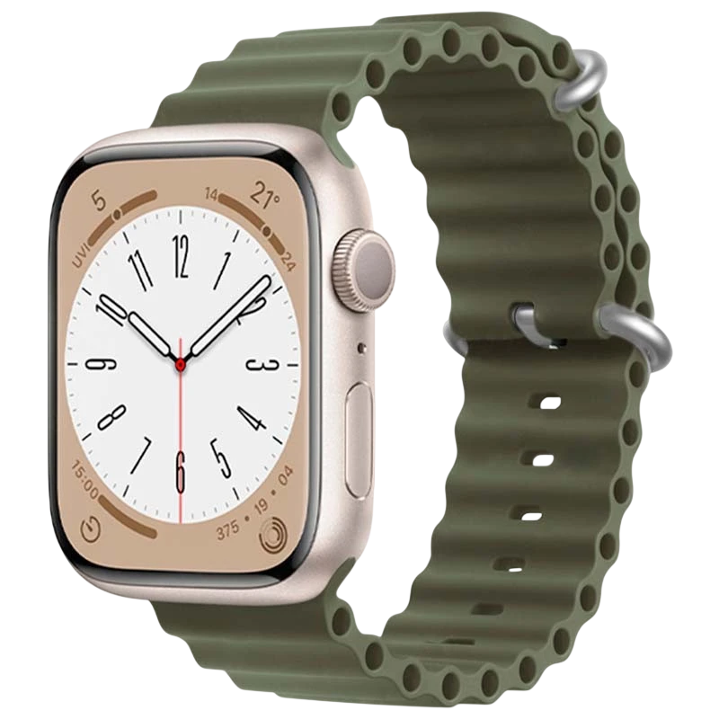 Pulseira Apple Watch 38/40/41mm Wave Verde Alpino - Image 1
