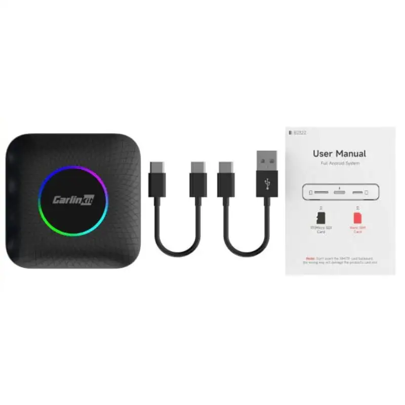 Carlinkit CPC200-TBOX LED 8GB/128GB 4G LTE - Internet AI Box - compatível com CarPlay e Android Auto - Image 2