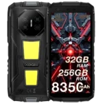 Doogee Fire 3 Max 256 GB Cinza 4G + 24 GB de RAM virtual e bateria de 8350 mAh com carregamento reverso