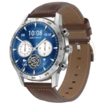 DT NO.1 DT70+ Bracelete em pele Prata - Relógio inteligente