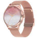 DT NO.1 DT Diamond Dourado con Pulseira Metálica - Relógio Inteligente