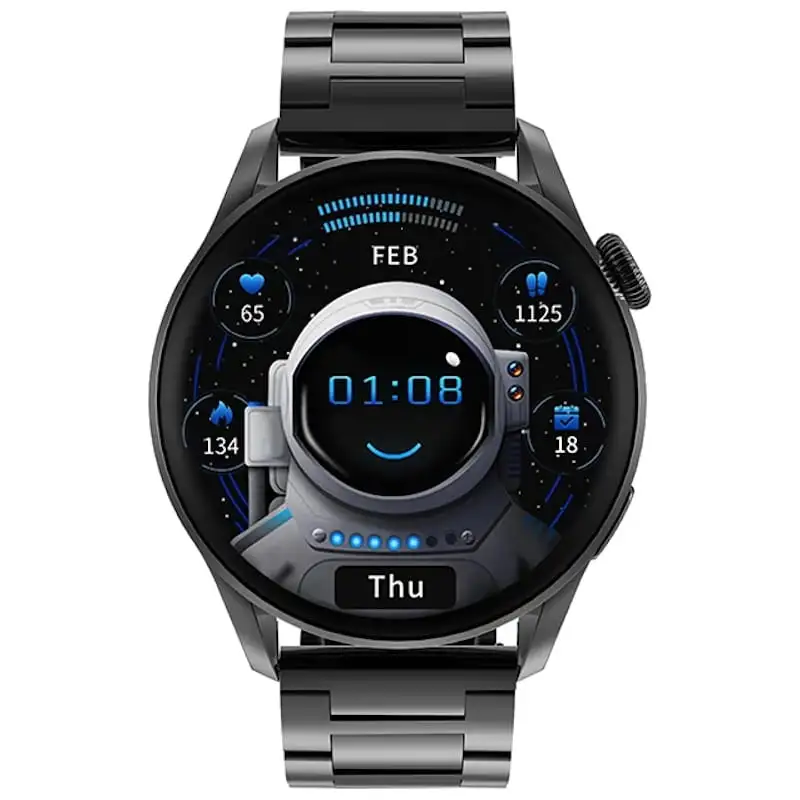 DT NO.1 DT3 Relógio Inteligente Saúde Completa Pulseira Preto - Image 3