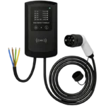 Carregador para carro elétrico com estação de carregamento 32A / 22KW / trifásico / 5M / LCD - EV Tipo 2