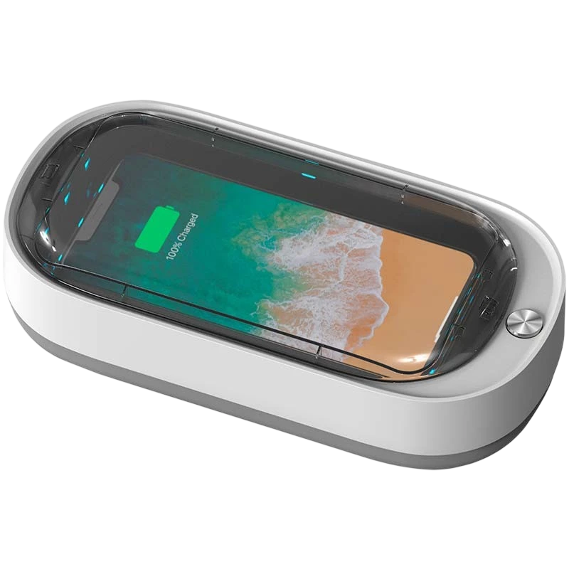 Esterilizador de Smartphone com Carregador Sem fio S100 - Image 1