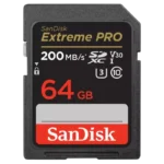 SanDisk Extreme PRO UHS-I 64 GB Classe 10 U3 V30 Preto / Vermelho