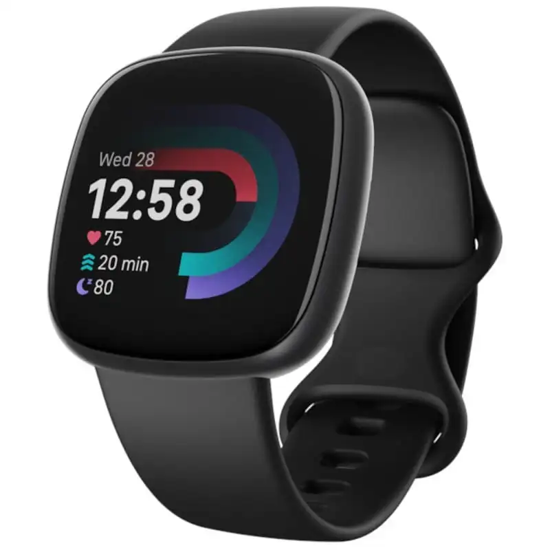Fitbit Versa 4 Smartwatch AMOLED com GPS e NFC – Preto/Grafite - Image 2