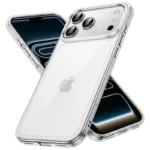 Capa protetora premium para iPhone 17 Pro Acrílico antiamarelamento transparente